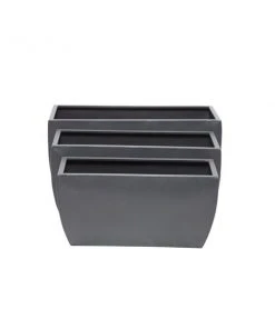 Grayson Lane 19.70-in x 9.90-in Grey Metal Planters - Set of 3 -GRAYSON LANE shop 330940897 AlternateImage6 l