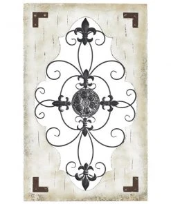 Grayson Lane 42-in x 26-in Cream Wooden Rustic Ornamental Wall Decor