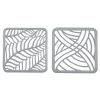 Grayson Lane 24-in x 24-in Grey Wooden Eclectic Abstract Wall Decor - Set of 2