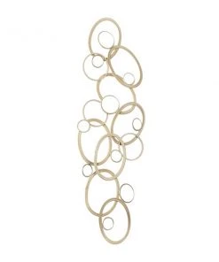 Grayson Lane 16-in x 52-in Gold Metal Glam Abstract Wall Decor -GRAYSON LANE shop 330940929 AlternateImage7 l