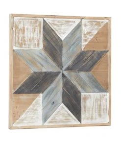 Grayson Lane Farmhouse Abstract 31-in x 31-in Multicoloured Wooden Wall Decor -GRAYSON LANE shop 330940930 AlternateImage7 l