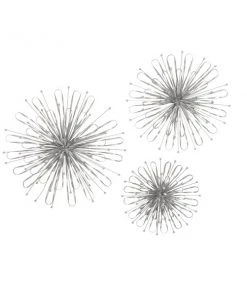 Grayson Lane 16-in x 20-in x 24-in Silver Metal Contemporary Wall Decor - Set of 3 -GRAYSON LANE shop 330940934 AlternateImage7 l