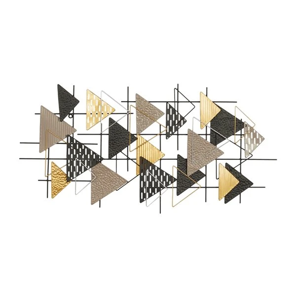 Grayson Lane 21-in x 42-in x 2-in Black Metal Contemporary Wall Decor 1 Grayson Lane 21-in x 42-in x 2-in Black Metal Contemporary Wall Decor