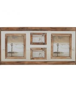 Grayson Lane 17-in x 37-in x 2-in Wooden Vintage Wall Photo Frame - Brown