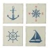 Grayson Lane 12-in x 12-in White Metal Coastal Wall Decor - Set of 2