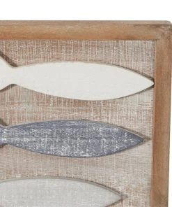 Grayson Lane 13-in x 42-in Grey Wooden Coastal Fish Wall Decor -GRAYSON LANE shop 330940957 AlternateImage5 l