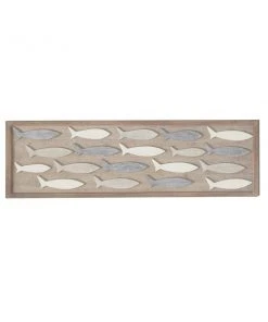 Grayson Lane 13-in x 42-in Grey Wooden Coastal Fish Wall Decor -GRAYSON LANE shop 330940957 AlternateImage7 l