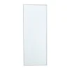 Grayson Lane 36-in x 14-in Rectangle White Contemporary Framed Wall Mirror