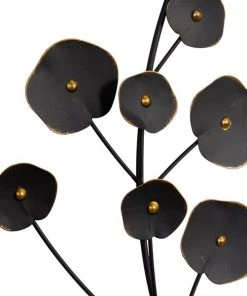 Grayson Lane 14.5-in x 42-in Black Metal Farmhouse Floral Wall Decor - Set of 2 -GRAYSON LANE shop 330940977 AlternateImage5 l