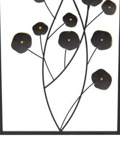 Grayson Lane 14.5-in x 42-in Black Metal Farmhouse Floral Wall Decor - Set of 2 -GRAYSON LANE shop 330940977 AlternateImage6 l