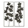 Grayson Lane 14-in x 36-in Black Metal Contemporary Wall Decor - Set of 2