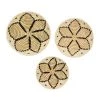 Grayson Lane 20-in x 18-in x 15-in Brown Wooden Boho Style Wall Decor - Set of 3