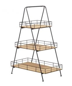 Grayson Lane 40-in x 28-in Black Outdoor Rectangular Wood Plant Stand -GRAYSON LANE shop 330941001 AlternateImage5 l