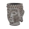 Grayson Lane 13.25-in x 16.25-in Grey Ceramic Planter