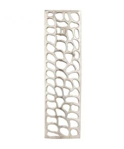 Grayson Lane 9-in x 32-in Silver Aluminum Modern Abstract Wall Decor - Set of 2 -GRAYSON LANE shop 330941015 AlternateImage8 l