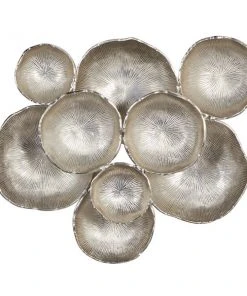 Grayson Lane 20-in x 24-in Silver Aluminum Contemporary Wall Decor