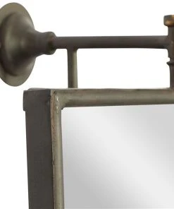 Grayson Lane 28-in x 14-in Rectangle Black Industrial Framed Wall Mirror -GRAYSON LANE shop 330941029 AlternateImage3 l