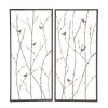 Grayson Lane 14-in x 32-in Black Metal Farmhouse Wall Decor - Set of 2
