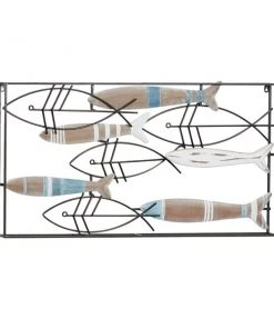 Grayson Lane 21-in x 39-in x 2-in Black Metal Coastal Wall Decor