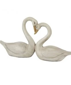 GRAYSON LANE Greyson Lane 16.95-in x 32.25-in White Swan Animal Garden Statue -GRAYSON LANE shop 330941048 AlternateImage5 l