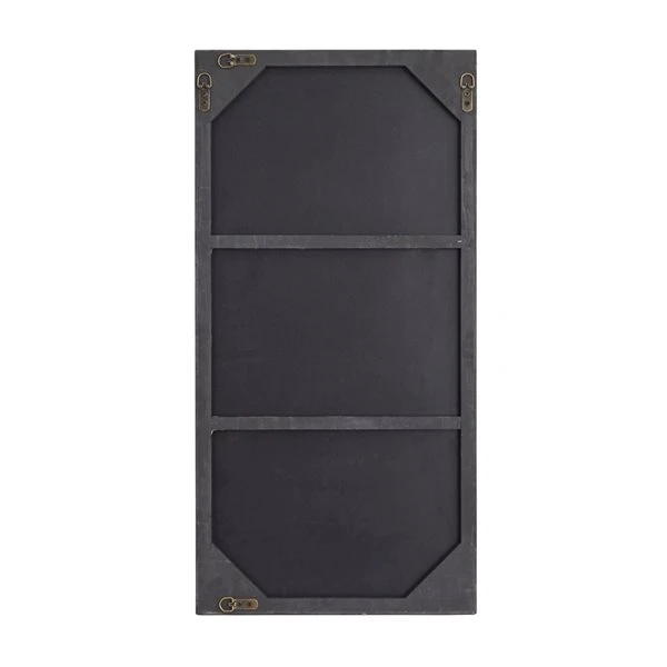 Grayson Lane 36-in x 18-in Rectangle Black Contemporary Framed Wall Mirror 5 Grayson Lane 36-in x 18-in Rectangle Black Contemporary Framed Wall Mirror - Image 5