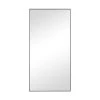 Grayson Lane 36-in x 18-in Rectangle Black Contemporary Framed Wall Mirror