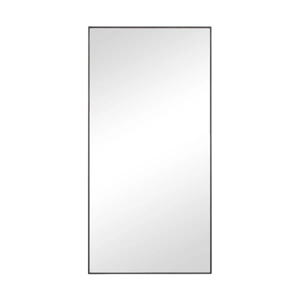 Grayson Lane 36-in x 18-in Rectangle Black Contemporary Framed Wall Mirror 1 Grayson Lane 36-in x 18-in Rectangle Black Contemporary Framed Wall Mirror