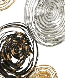 Grayson Lane 27-in x 42-in Gold Metal Contemporary Wall Decor -GRAYSON LANE shop 330941090 AlternateImage6 l