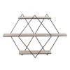 Grayson Lane 20-in x 30-in Brown Wood Contemporary Wall Shelf