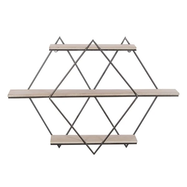 Grayson Lane 20-in x 30-in Brown Wood Contemporary Wall Shelf 1 Grayson Lane 20-in x 30-in Brown Wood Contemporary Wall Shelf