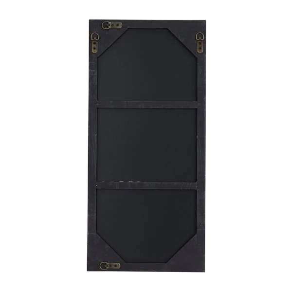 Grayson Lane 30-in x 14-in Rectangle Black Contemporary Framed Wall Mirror 5 Grayson Lane 30-in x 14-in Rectangle Black Contemporary Framed Wall Mirror - Image 5