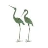 GRAYSON LANE Greyson Lane 47-in x 19-in Green Flamingo Garden Statues - Set of 2