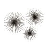 Grayson Lane 16-in x 20-in x 24-in Black Metal Contemporary Wall Decor - Set of 3
