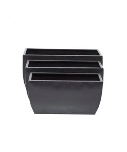 Grayson Lane 19.90-in x 9.90-in Grey Metal Planters - Set of 3 -GRAYSON LANE shop 330941102 AlternateImage6 l