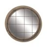 Grayson Lane 31-in x 31-in Round Blue Industrial Framed Wall Mirror