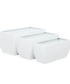Grayson Lane 19.70-in x 9.95-in White Metal Planters - Set of 3 -GRAYSON LANE shop 330941111 AlternateImage6 l