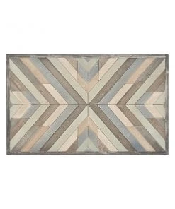 Grayson Lane 20-in x 32-in White Wooden Farmhouse Abstract Wall Decor