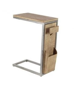 Grayson Lane 24-in x 20-in Brown Wood Rectangular Accent Table