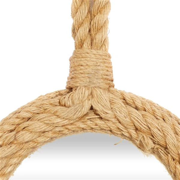 Grayson Lane 20-in, 19-in and 17-in Round Brown Framed Wall Mirror - Set of 3 4 Grayson Lane 20-in, 19-in and 17-in Round Brown Framed Wall Mirror - Set of 3 - Image 4