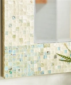 Grayson Lane 36-in x 24-in Rectangle Cream Coastal Framed Wall Mirror -GRAYSON LANE shop 330941127 AlternateImage2 l