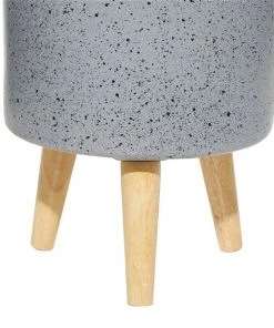 Grayson Lane 12.15-in x 17.30-in Light Grey Ceramic Planters - Set of 2 -GRAYSON LANE shop 330941128 AlternateImage3 l