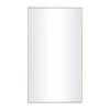 Grayson Lane 32-in x 18-in Rectangle Gold Contemporary Framed Wall Mirror