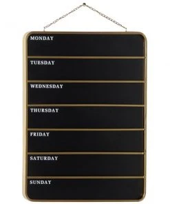 Grayson Lane 32-in x 24-in Black Wooden Contemporary Blackboard Wall Decor