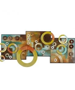 Grayson Lane 17-in x 36-in Multicolour Wooden Modern Wall Decor