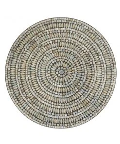 Grayson Lane 27-in x 27-in Tan Mother of Pearl Coastal Ornamental Wall Decor