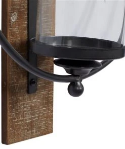 Grayson Lane 1 Candle Wood Sconce Candle Holder -GRAYSON LANE shop 330941149 AlternateImage3 l