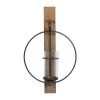 Grayson Lane 1 Candle Wood Sconce Candle Holder