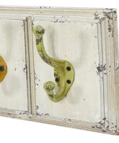 Grayson Lane Yellow/Red/Blue/Green MDF Decorative 5 Screw Wall Hooks - Set of 1 -GRAYSON LANE shop 330941153 AlternateImage3 l