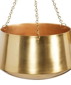Grayson Lane 12-in W x 7-in H Gold Metal Hanging Wall Planter - 2-Pack 7 Grayson Lane 12-in W x 7-in H Gold Metal Hanging Wall Planter - 2-Pack -GRAYSON LANE shop 330941157 AlternateImage3 l