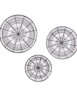 Grayson Lane 21.2-in H x 21.2-in W Eclectic Metal Wall Accent - Set of 3